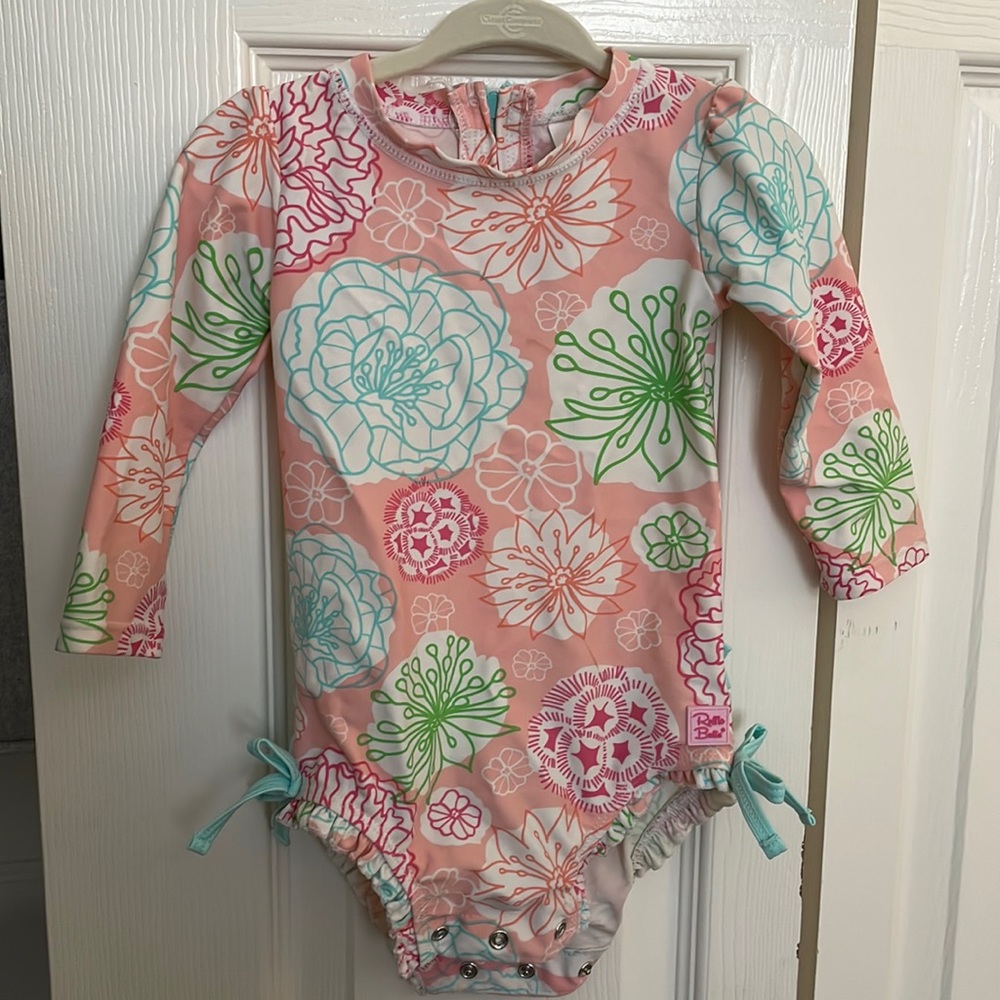 Ruffle Butts One Piece Floral Swimsuit